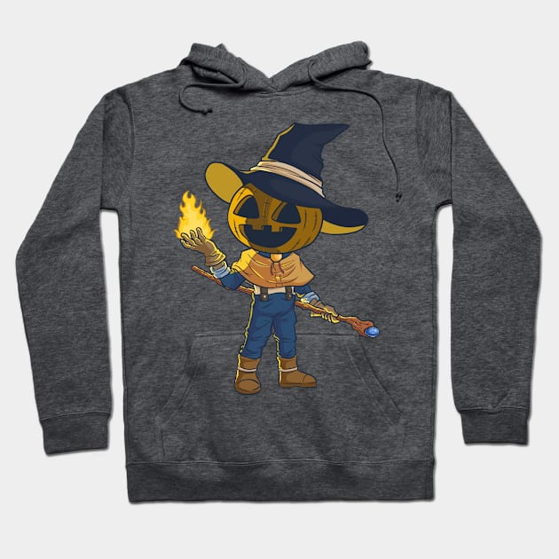 Pumpkin Wizard Hoodie by rudypagnel